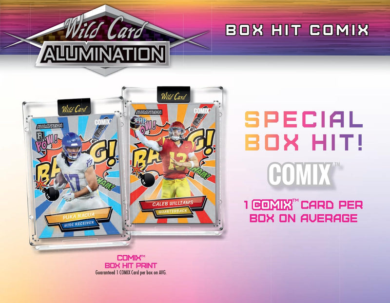 2023 Wild Card Alumination Special Rookie & Insert Edition Football Hobby Box 6 Encased Trading Cards Per Box