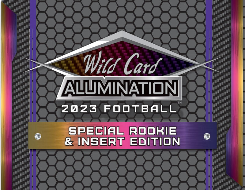 2023 Wild Card Alumination Special Rookie & Insert Edition Football Hobby Box 6 Encased Trading Cards Per Box