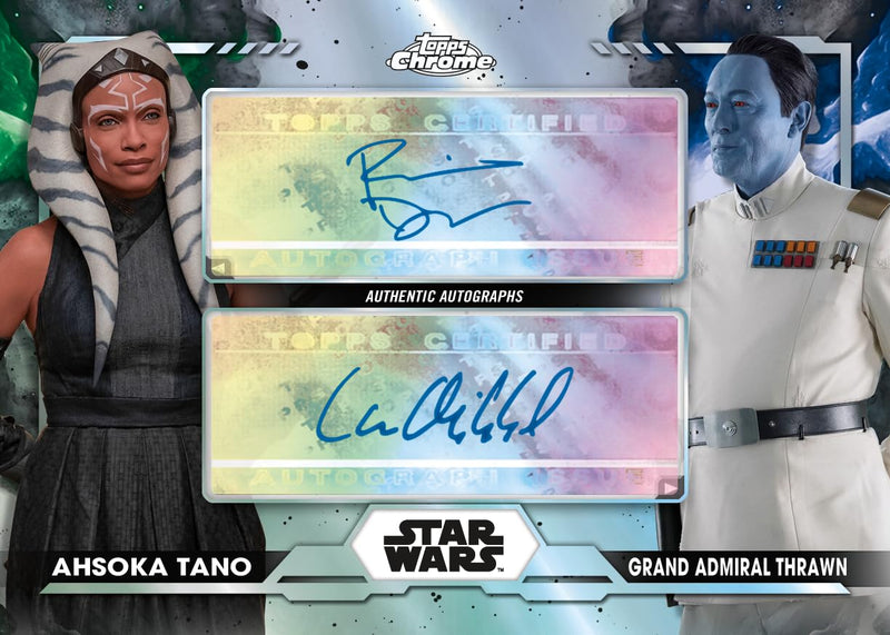 Star Wars 2024 Topps Chrome Hobby Trading Card Box 1 Autographed Card